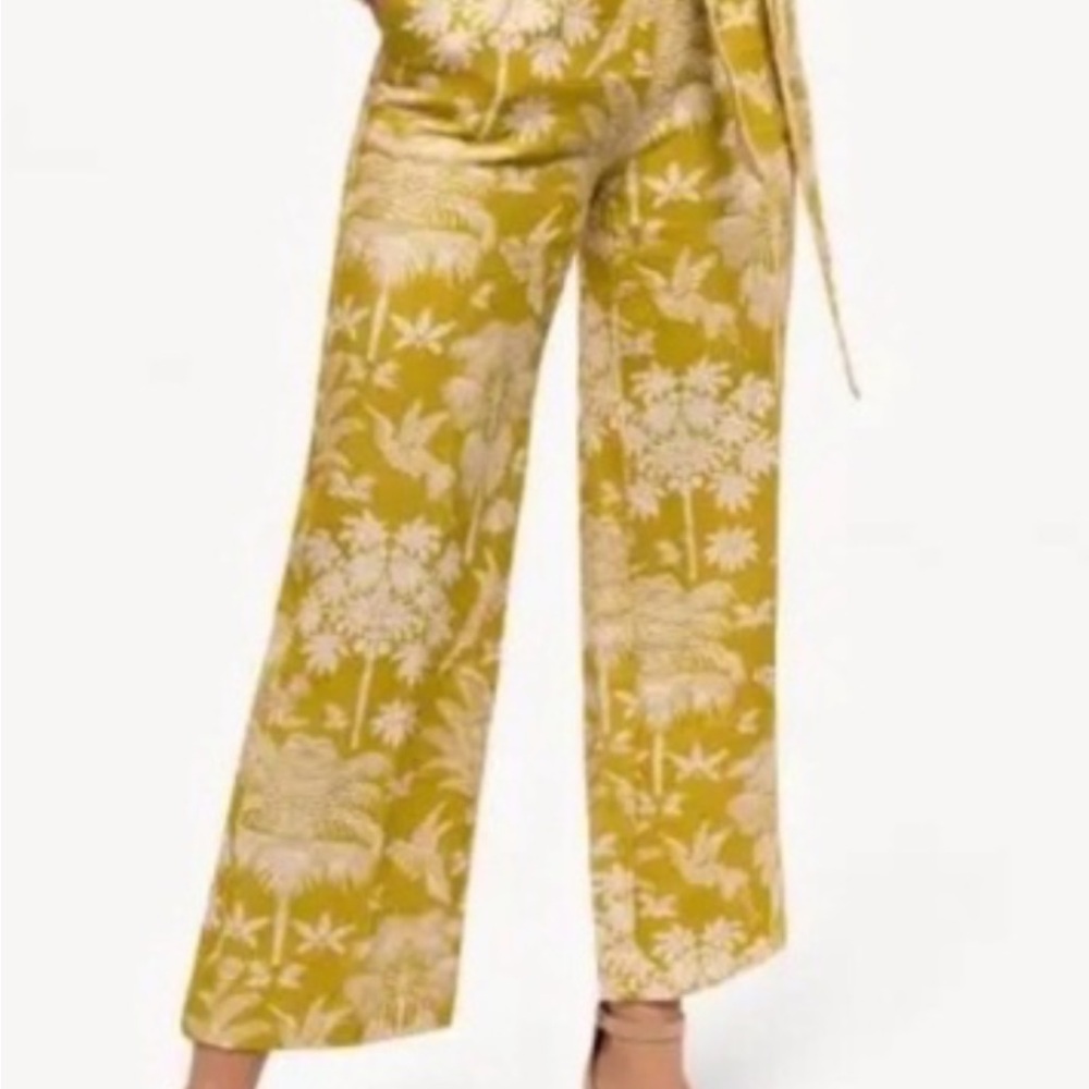 Spartina 449 Yellow Floral Wide Leg Pants